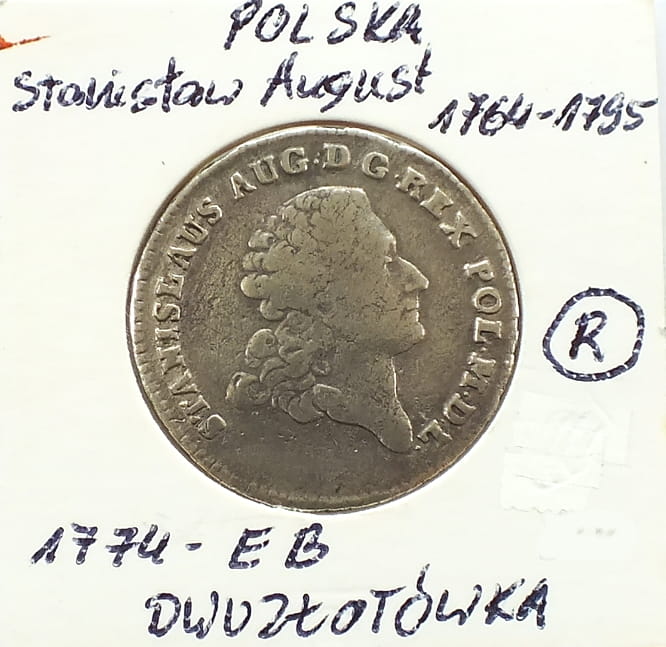 Dwuzłotówka / 8gr Staniław August Poniatowski 1774 EB