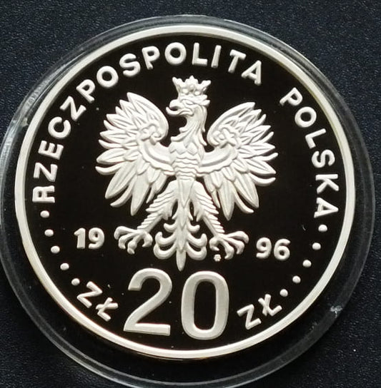 20 zł IV wieki stołeczności Warszawy (1596-1996)