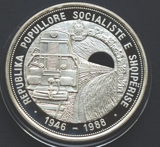 50 LEKE Pociąg train 5 OZ Albania