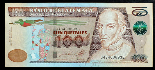100 Quetzales - Gwatemala 2011 r.