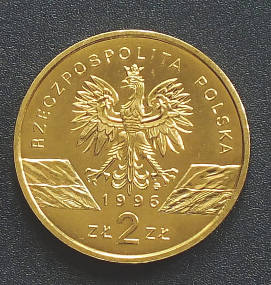 2 zł Jeż (łac. Erinaceus europaeus)